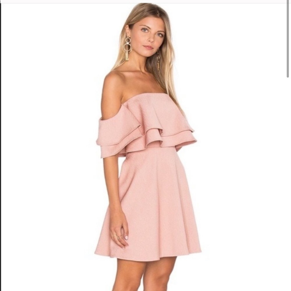 Keepsake The Label Pink Two Fold Mini Dress XS